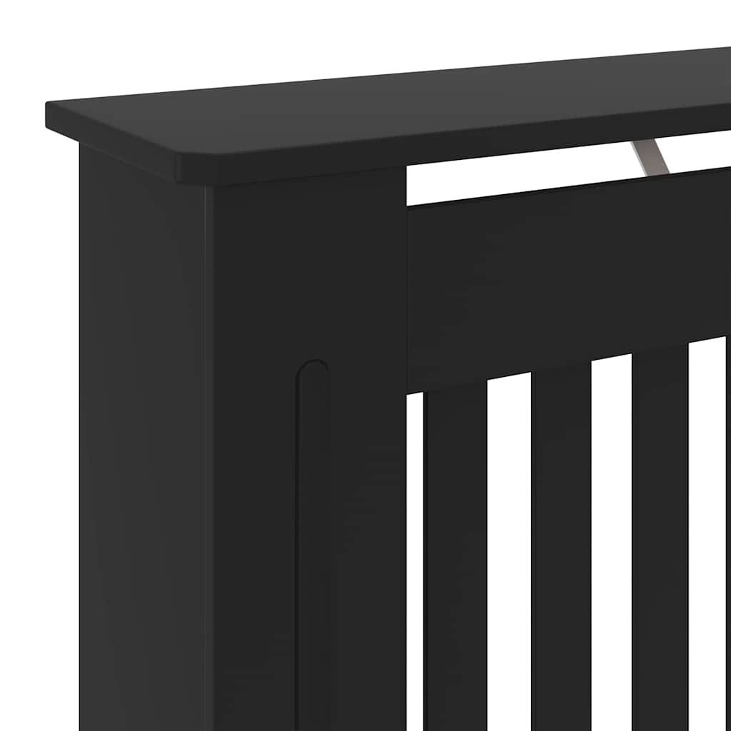 Engineered Wood Radiator Cover Black 78 cm