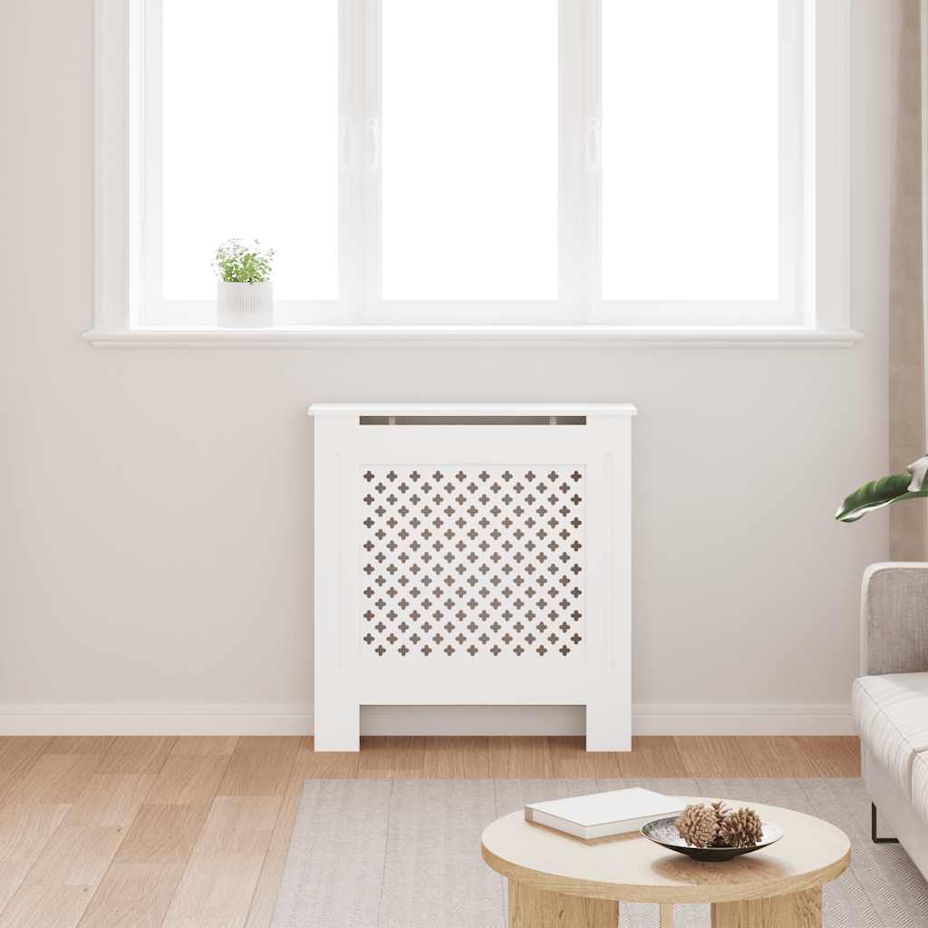 MDF Radiator Cover White 78 cm