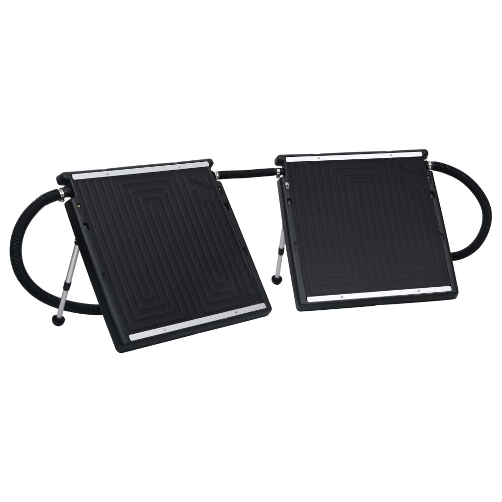 Solar Pool Heater | Set of 2 | Black | PE, aluminium | Standard
