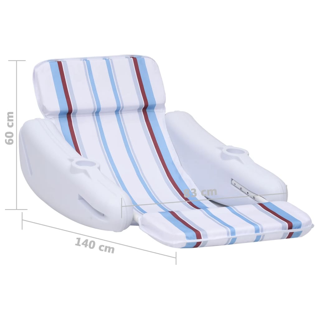 Pool Chair | White, blue, brown | HDPE, polyester | Large | Foldable