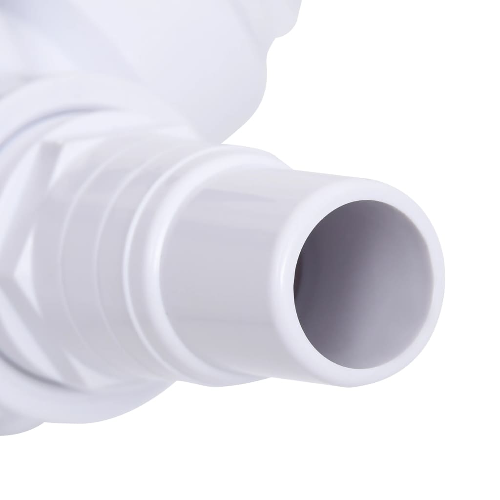 Swimming Pool 3-Way Ball Valve White and Black