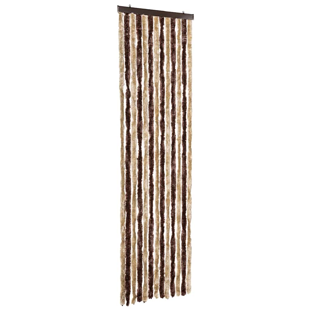 315120 vidaXL Insect Curtain Beige and Light Brown 56x200 cm Chenille