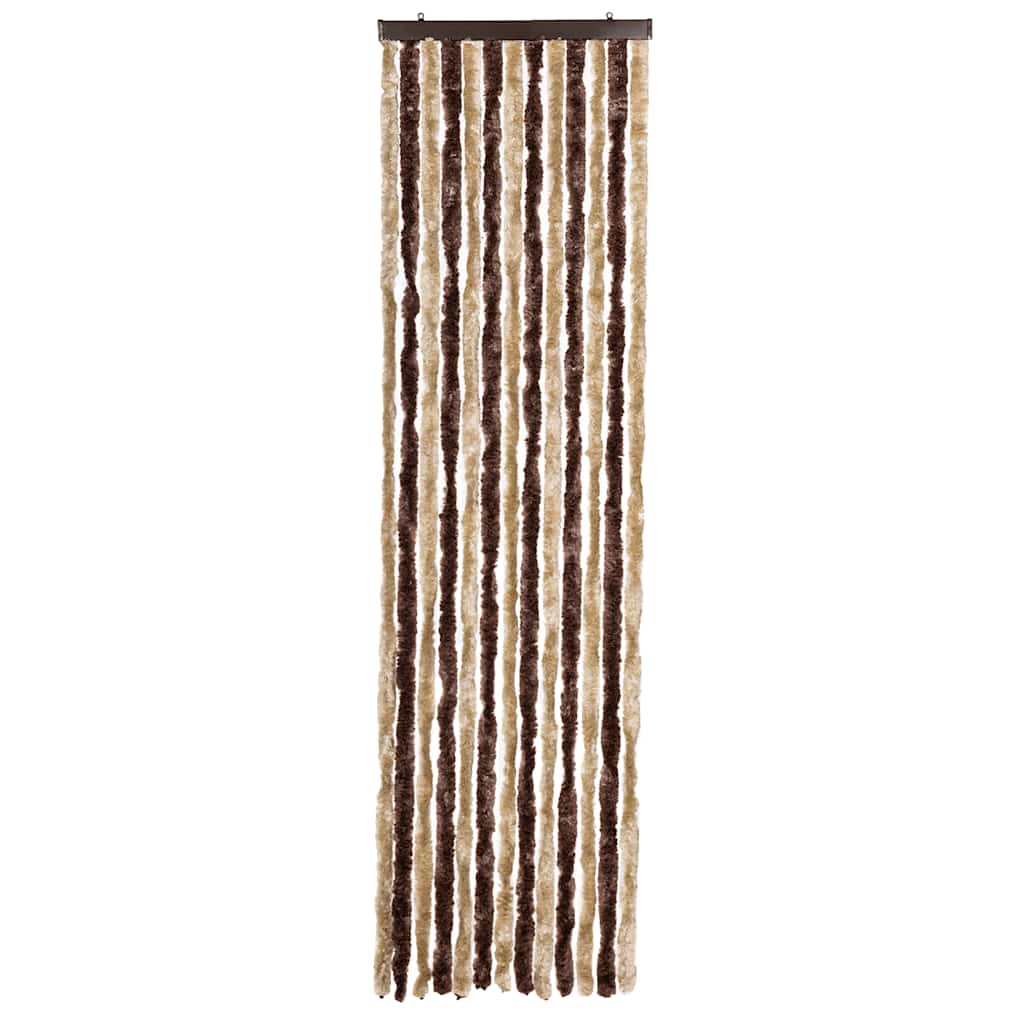 315120 vidaXL Insect Curtain Beige and Light Brown 56x200 cm Chenille