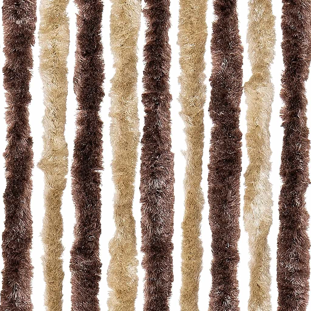 Insect Curtain Beige and Light Brown 56x200 cm Chenille