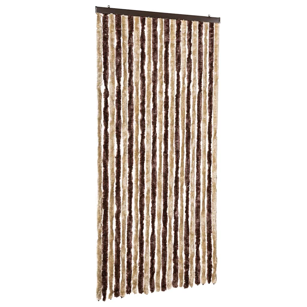 315121 vidaXL Insect Curtain Beige and Light Brown 90x200 cm Chenille