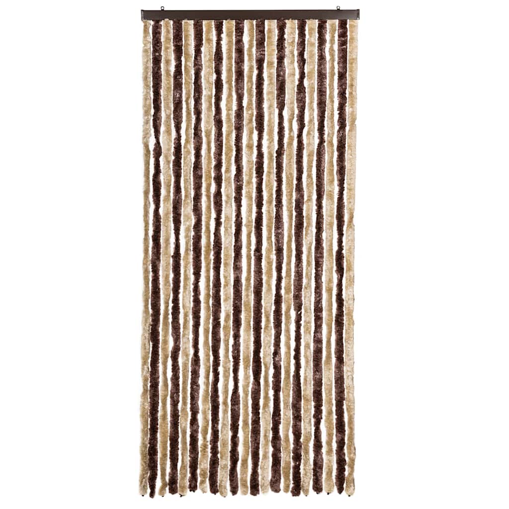 315121 vidaXL Insect Curtain Beige and Light Brown 90x200 cm Chenille