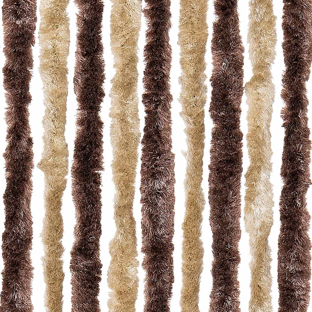 315121 vidaXL Insect Curtain Beige and Light Brown 90x200 cm Chenille