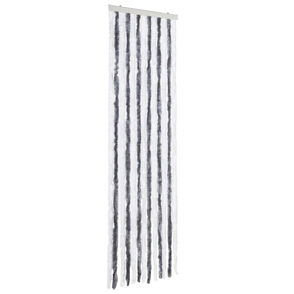 Insect Curtain Grey and White 56x200 cm Chenille