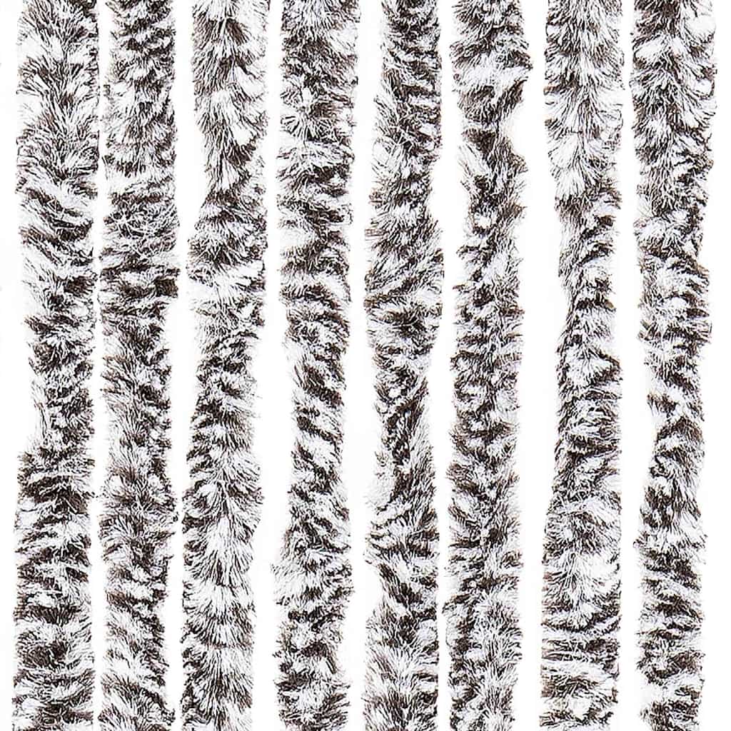 315130 vidaXL Insect Curtain Brown and Beige 90x200 cm Chenille