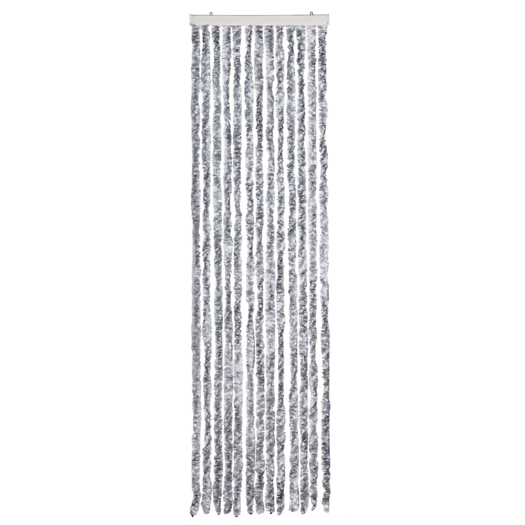 Insect Curtain White and Grey 56x200 cm Chenille