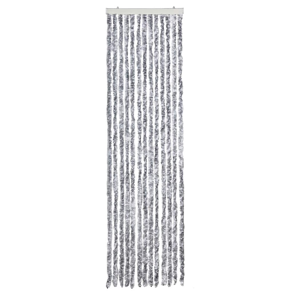 Insect Curtain White and Grey 56x200 cm Chenille