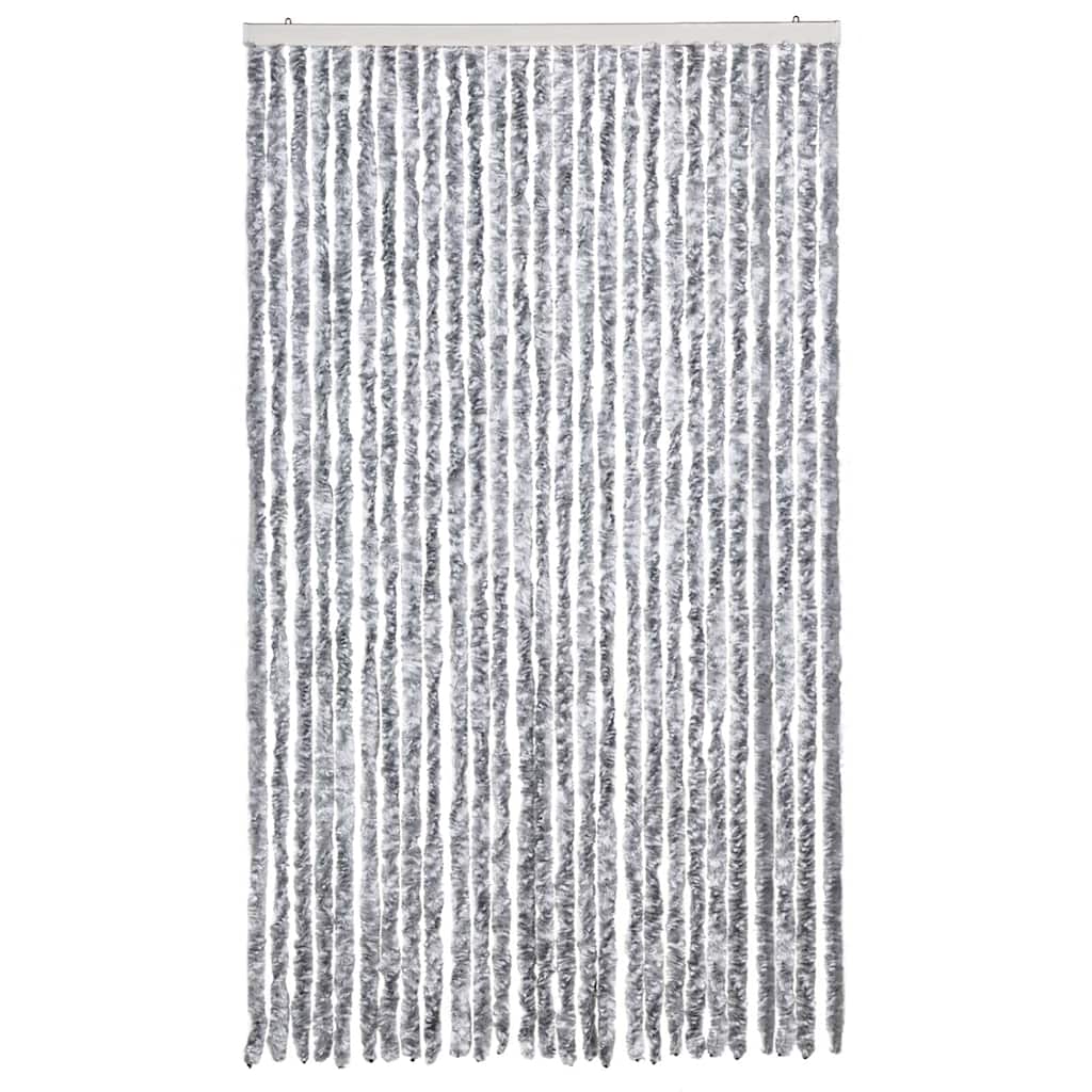 Insect Curtain White and Grey 118x220 cm Chenille