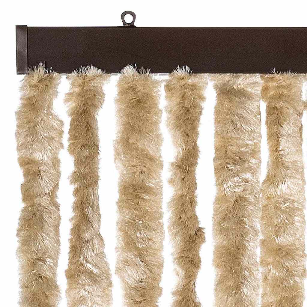315136 vidaXL Insect Curtain Beige 90x200 cm Chenille