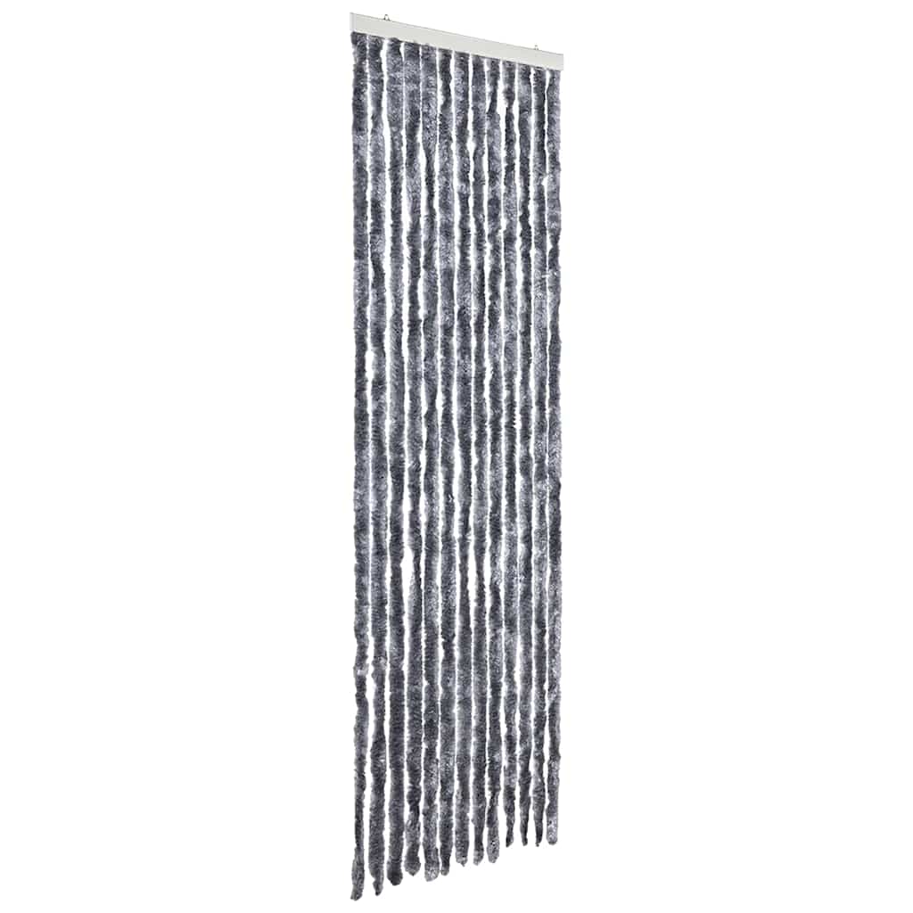 315138 vidaXL Insect Curtain Silver 56x200 cm Chenille