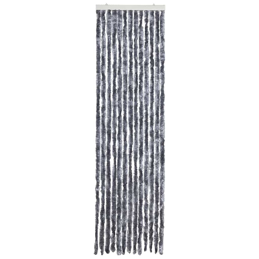 315138 vidaXL Insect Curtain Silver 56x200 cm Chenille
