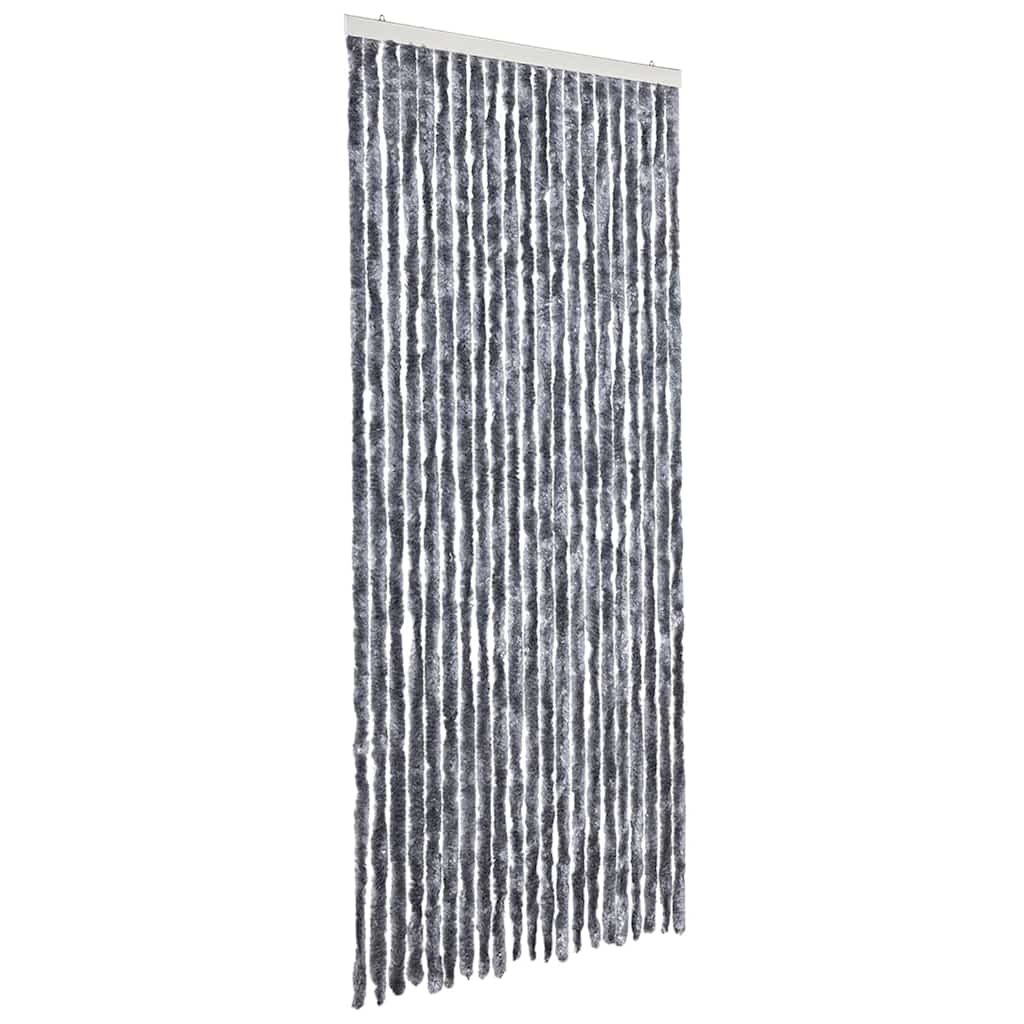 315139 vidaXL Insect Curtain Silver 90x200 cm Chenille