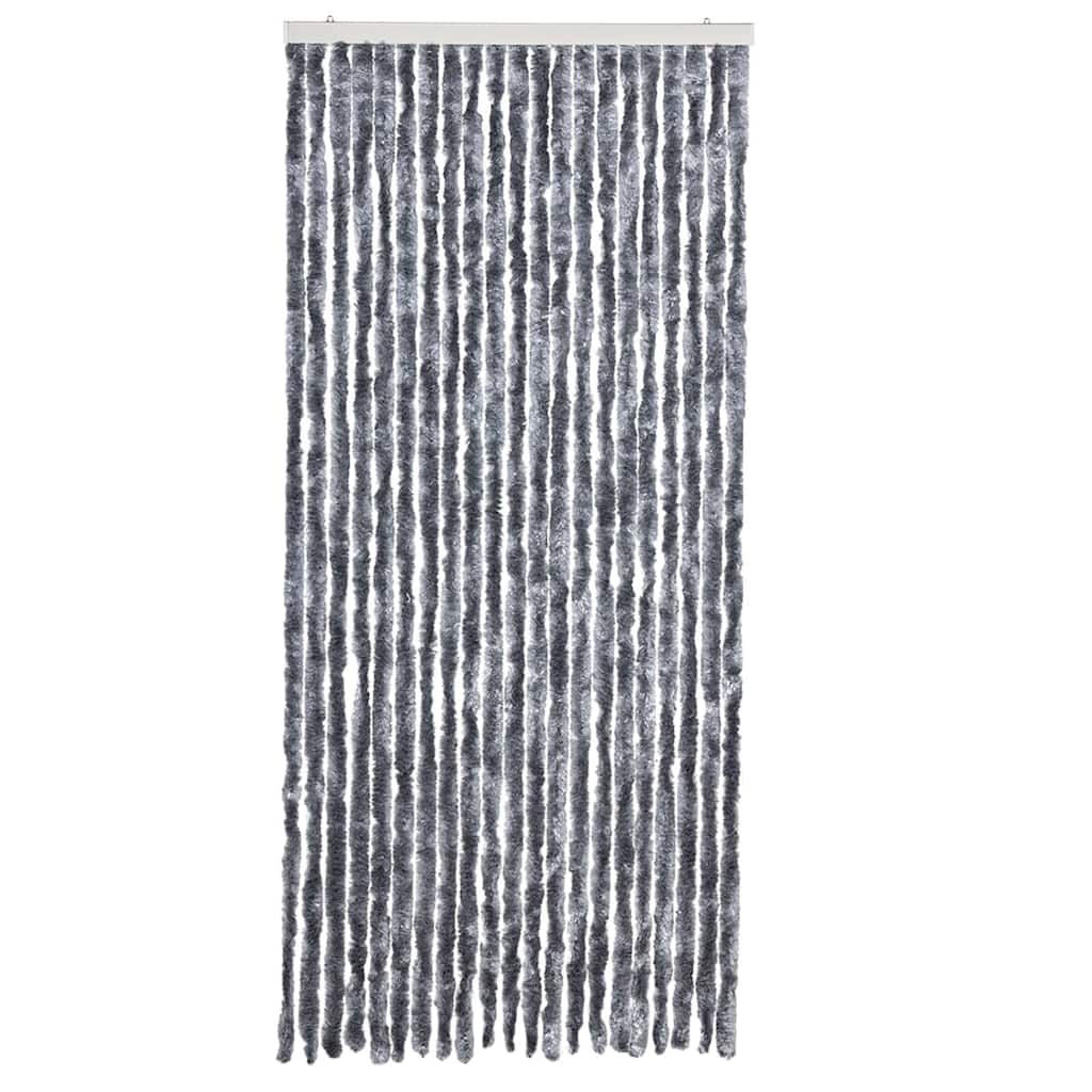 315139 vidaXL Insect Curtain Silver 90x200 cm Chenille