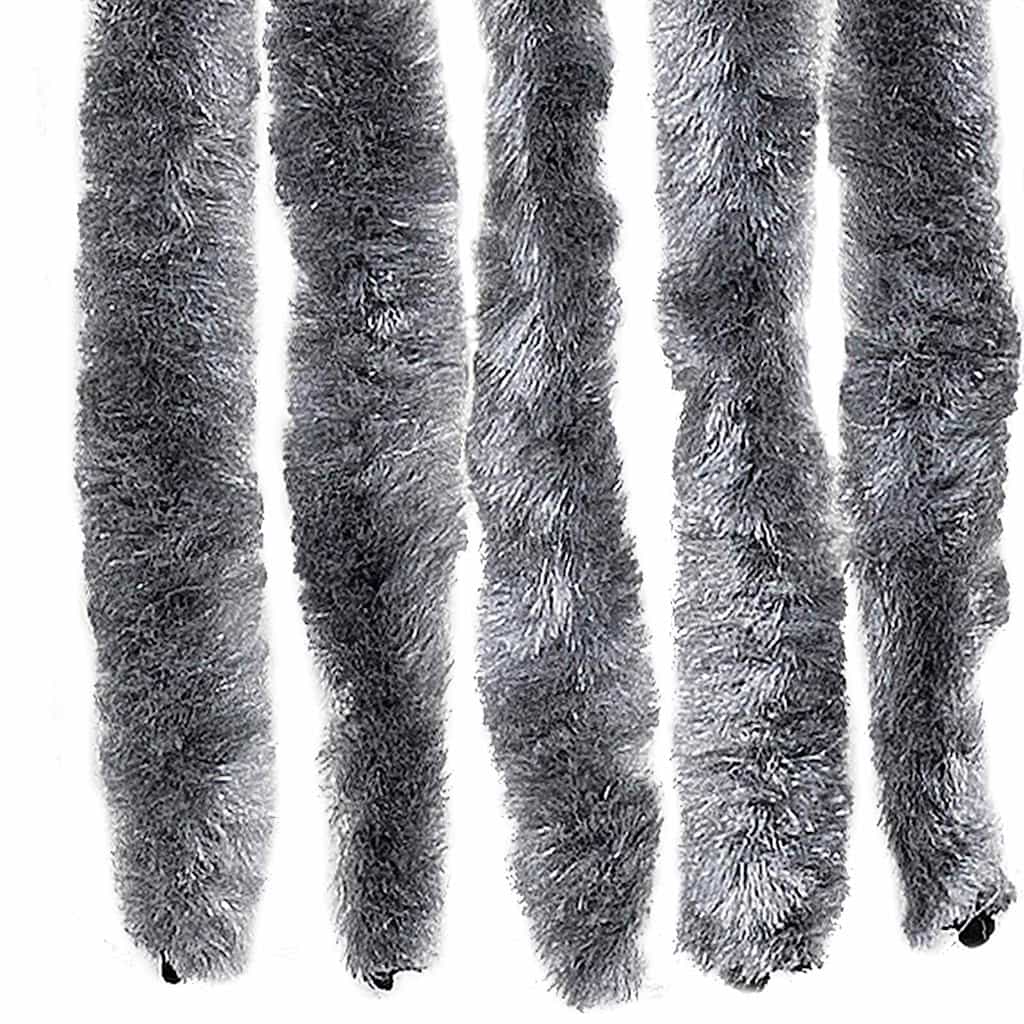 315139 vidaXL Insect Curtain Silver 90x200 cm Chenille
