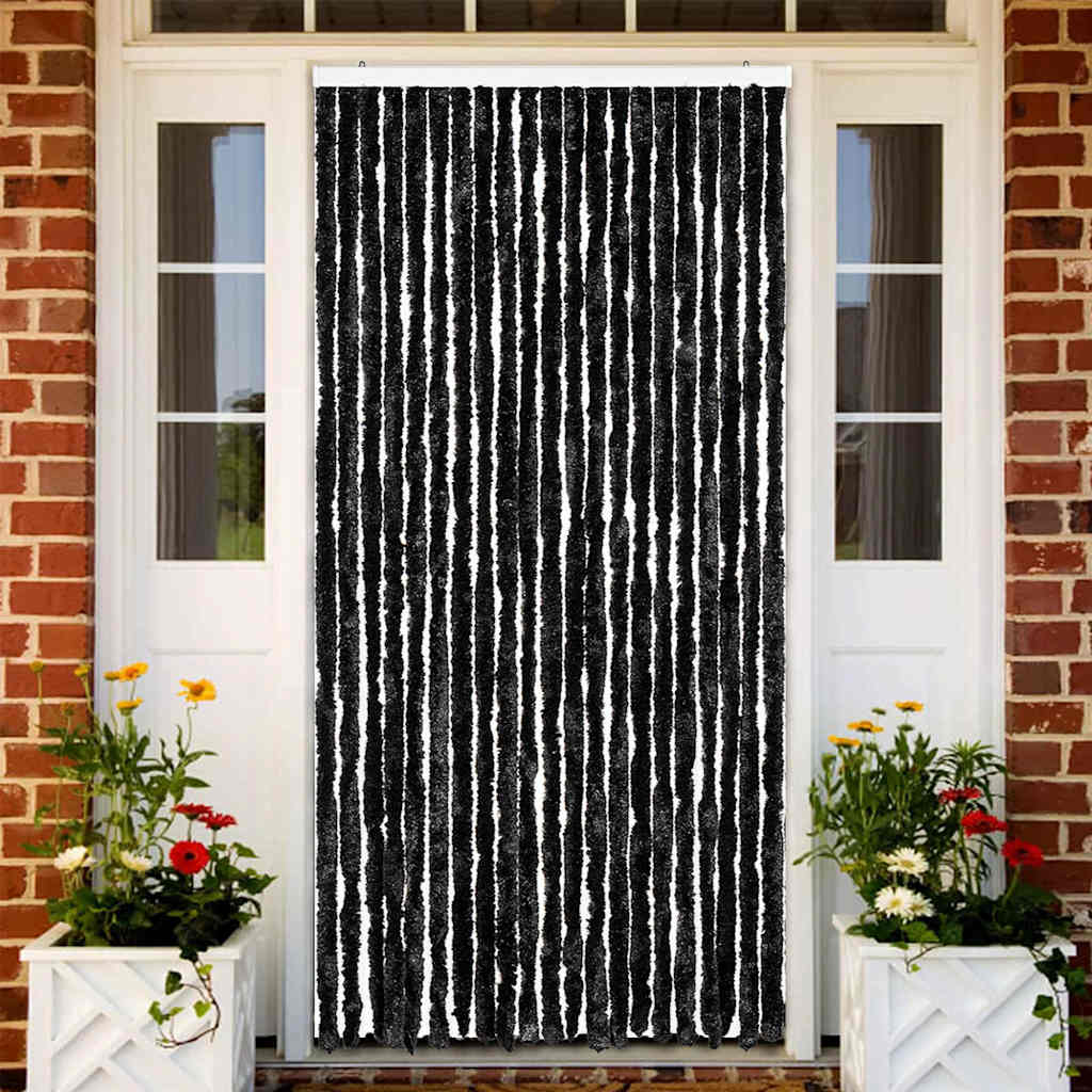 315142 vidaXL Insect Curtain Anthracite 90x200 cm Chenille