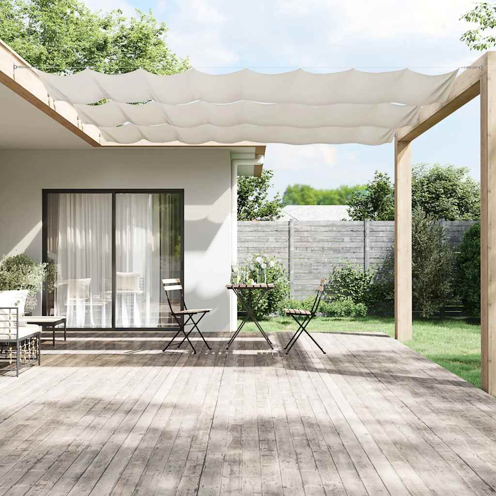 148162 vidaXL Vertical Awning White 100x1000 cm Oxford Fabric