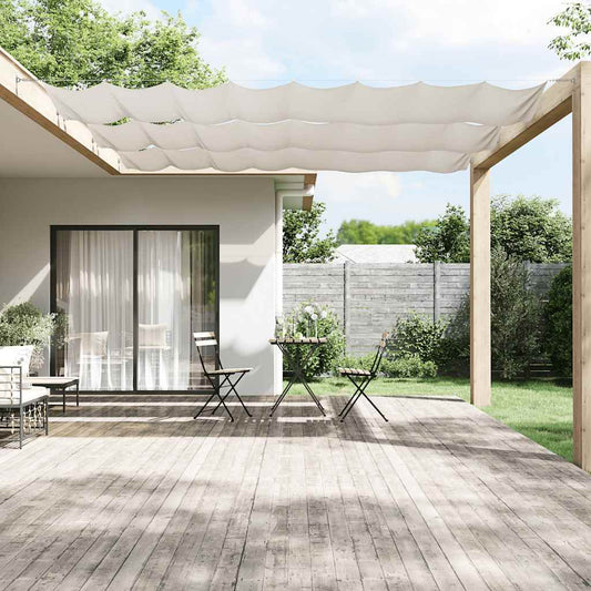 148167 vidaXL Vertical Awning White 140x600 cm Oxford Fabric