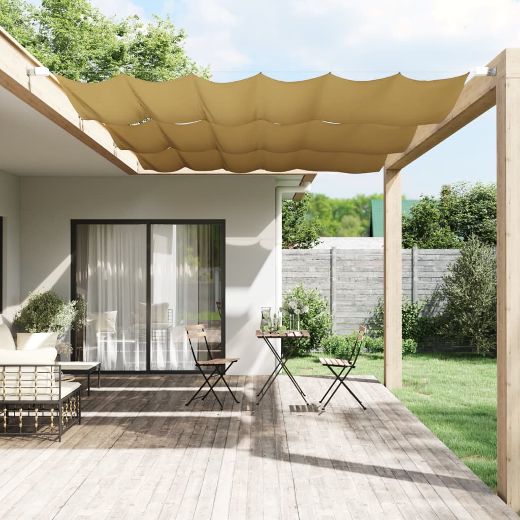 vidaXL Vertical Awning Beige 140x270 cm Oxford Fabric