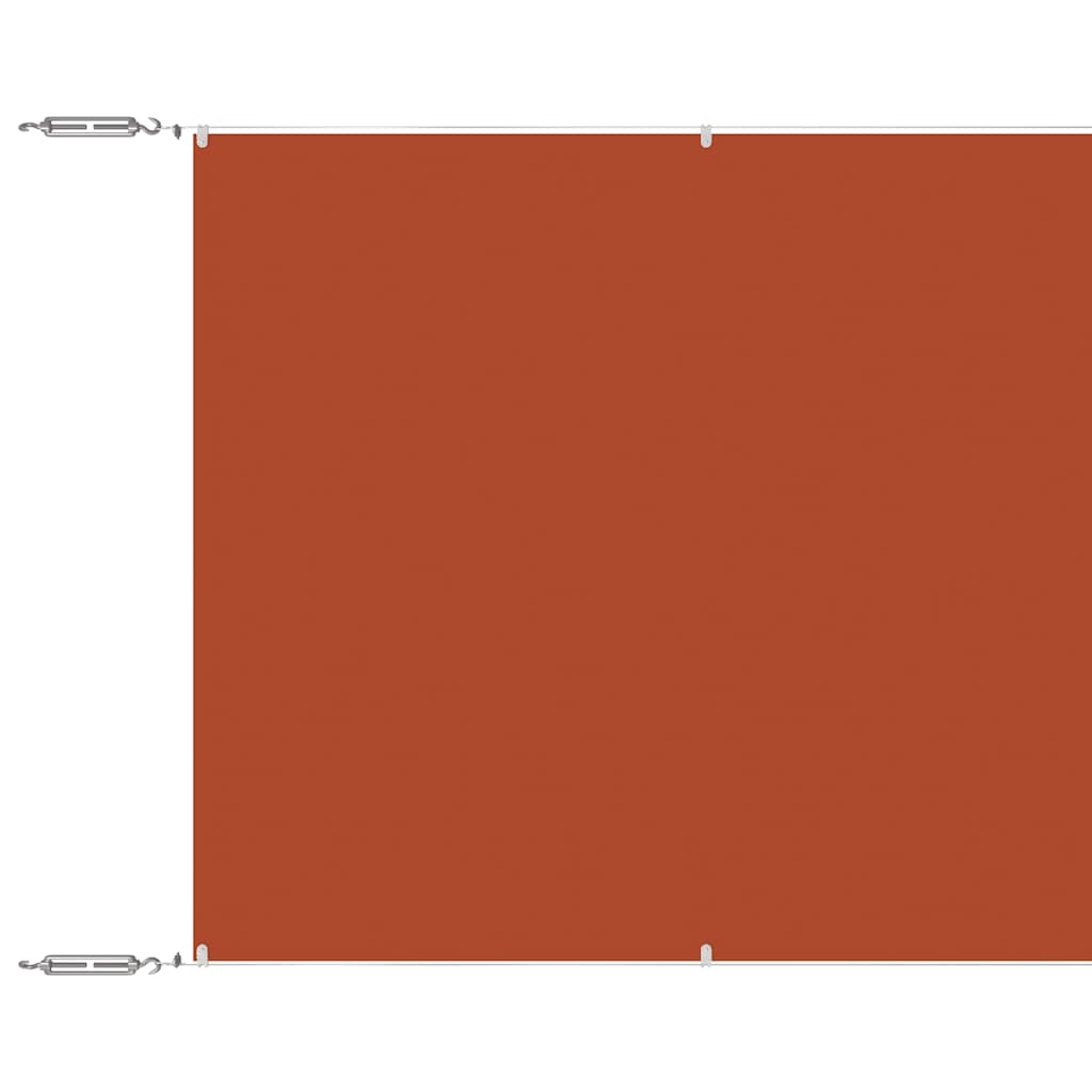 148358 vidaXL Vertical Awning Terracotta 100x1000 cm Oxford Fabric