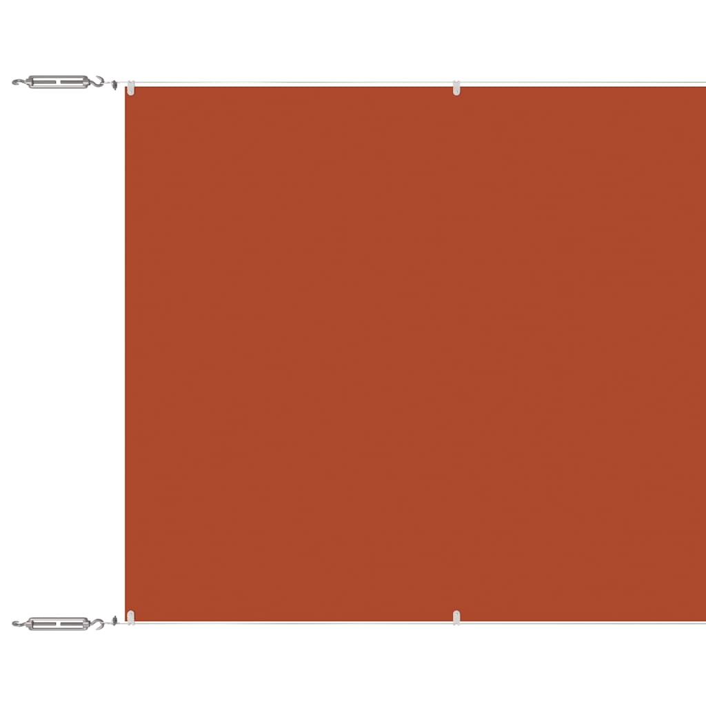 148364 vidaXL Vertical Awning Terracotta 140x800 cm Oxford Fabric