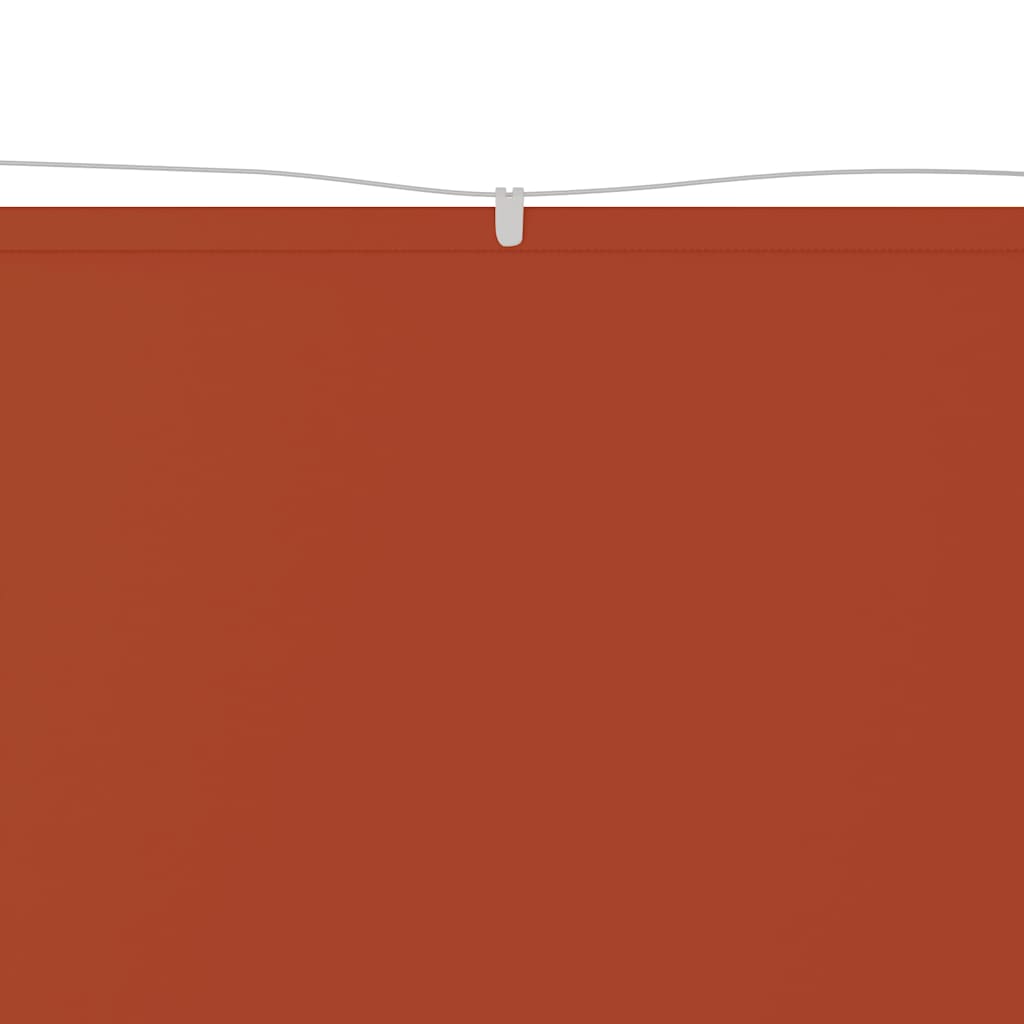 148364 vidaXL Vertical Awning Terracotta 140x800 cm Oxford Fabric