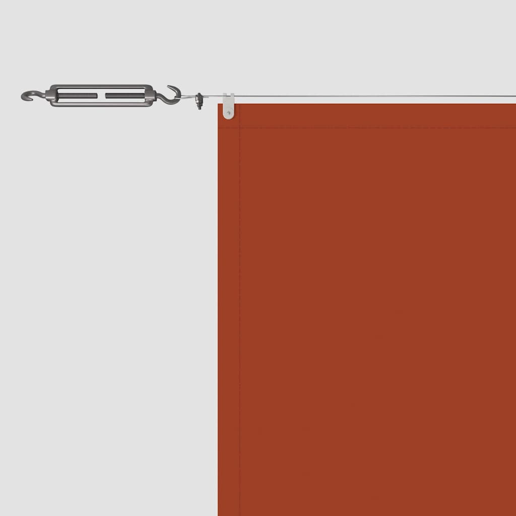 148364 vidaXL Vertical Awning Terracotta 140x800 cm Oxford Fabric