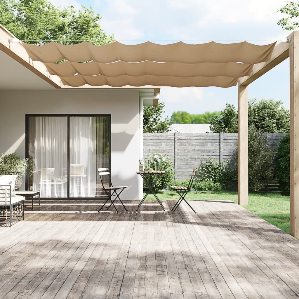 vidaXL Vertical Awning Taupe 60x360 cm Oxford Fabric