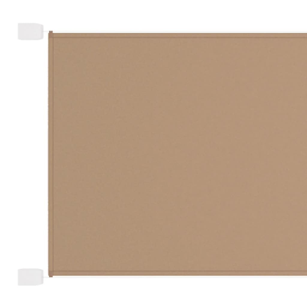 vidaXL Vertical Awning Taupe 60x600 cm Oxford Fabric