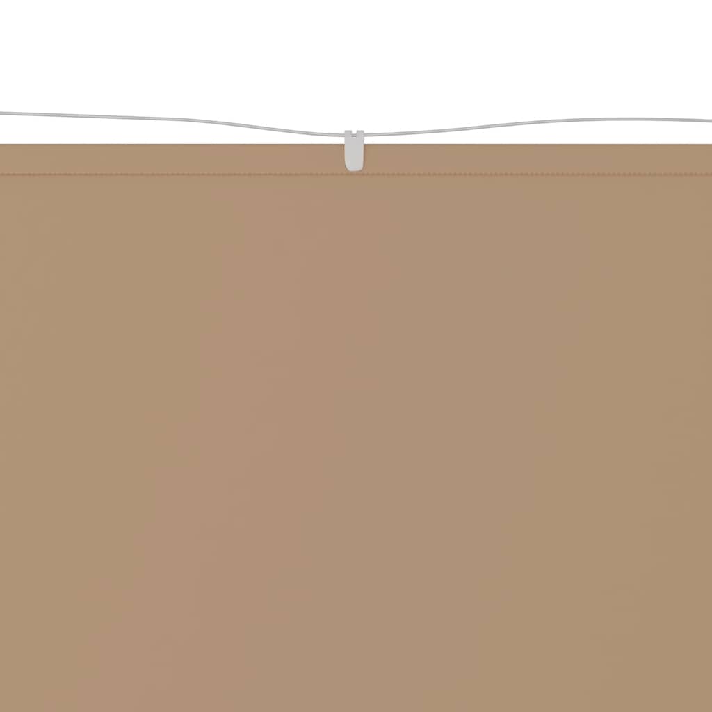 148407 vidaXL Vertical Awning Taupe 100x1000 cm Oxford Fabric