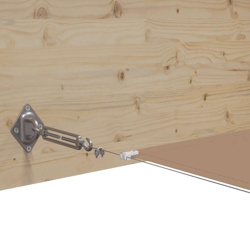 148407 vidaXL Vertical Awning Taupe 100x1000 cm Oxford Fabric