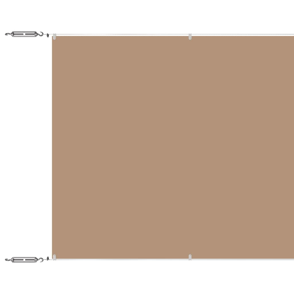 148421 vidaXL Vertical Awning Taupe 180x1000 cm Oxford Fabric