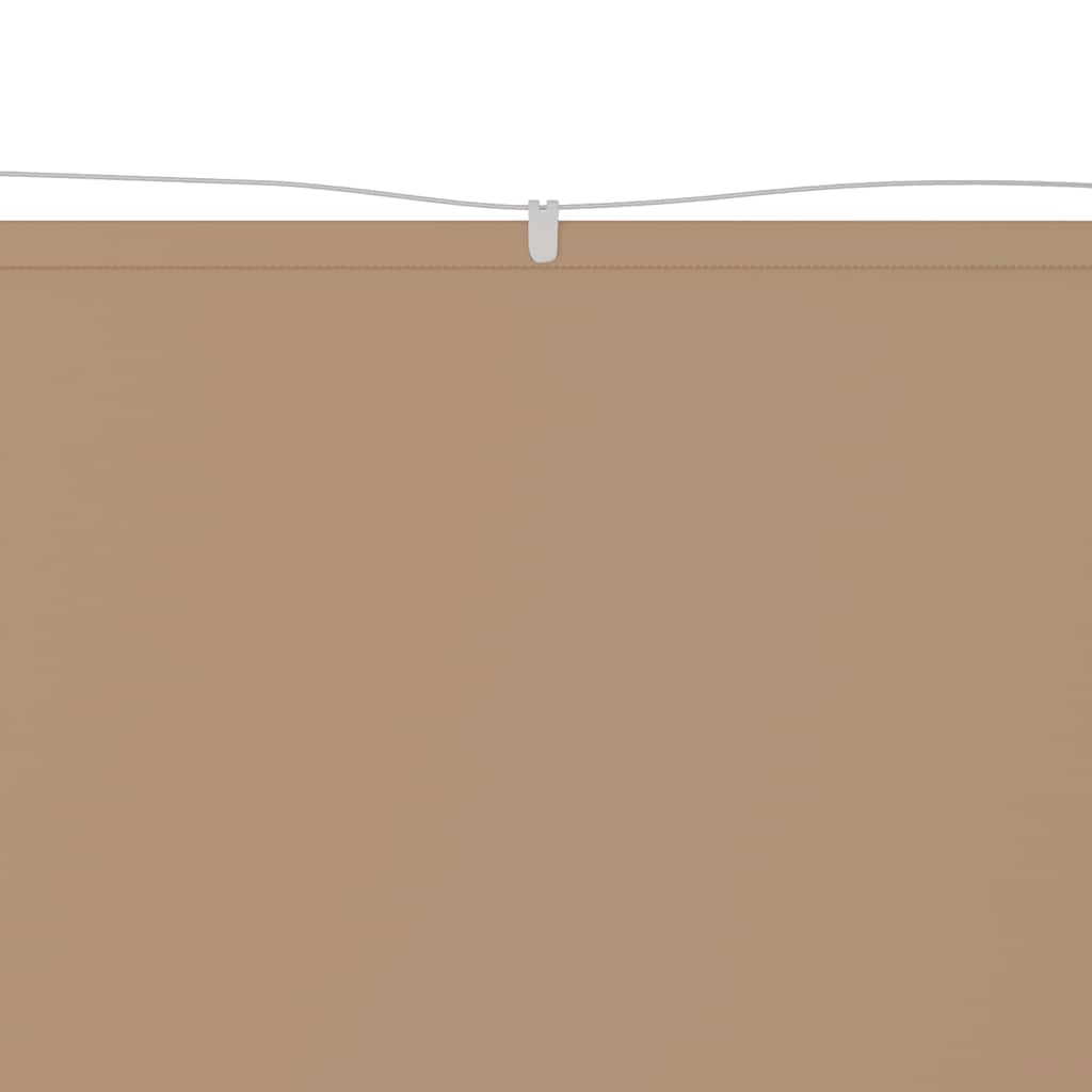 148421 vidaXL Vertical Awning Taupe 180x1000 cm Oxford Fabric