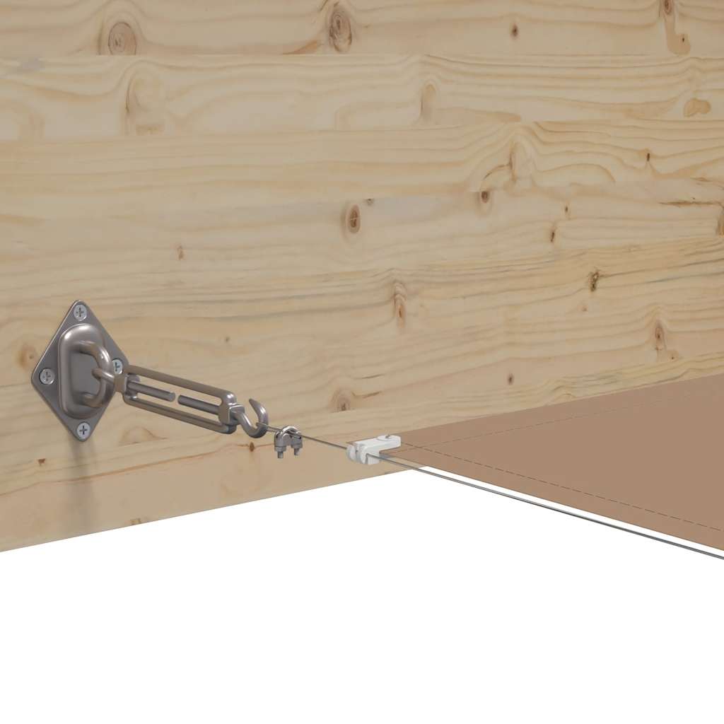 148421 vidaXL Vertical Awning Taupe 180x1000 cm Oxford Fabric