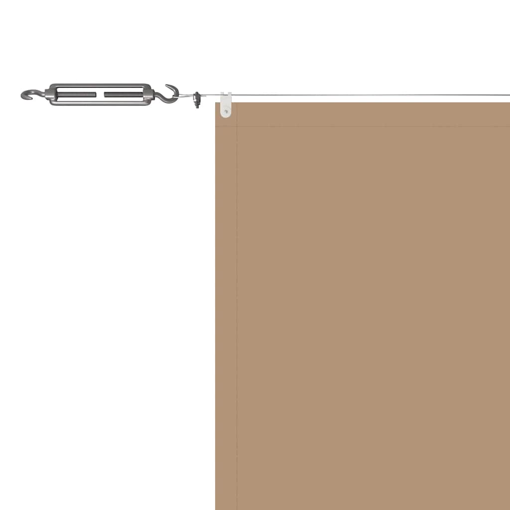 148421 vidaXL Vertical Awning Taupe 180x1000 cm Oxford Fabric