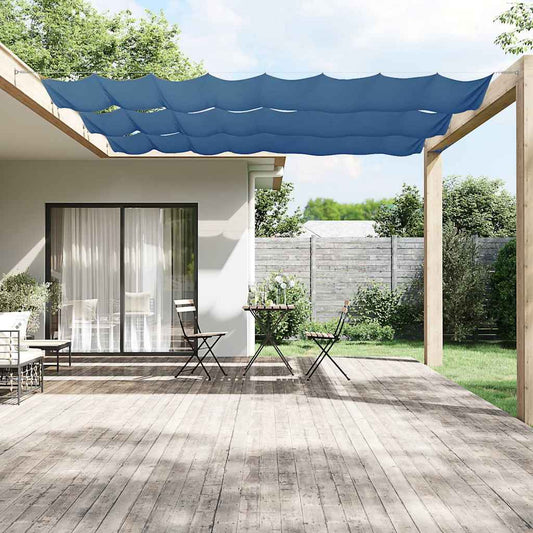 148463 vidaXL Vertical Awning Blue 140x1000 cm Oxford Fabric