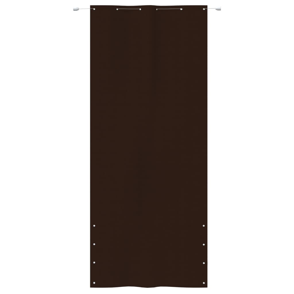 vidaXL Balcony Screen Brown 120x240 cm Oxford Fabric