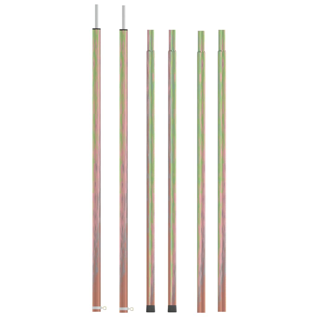 Telescopic Tent Poles with Length of 170-255 cm 2 pcs Galvanised Steel