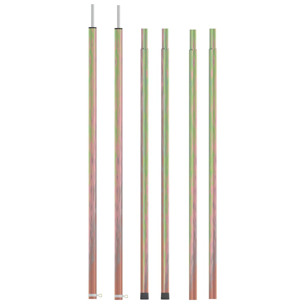 315217 vidaXL Telescopic Tent Poles with Length of 170-255 cm 2 pcs Galvanised Steel