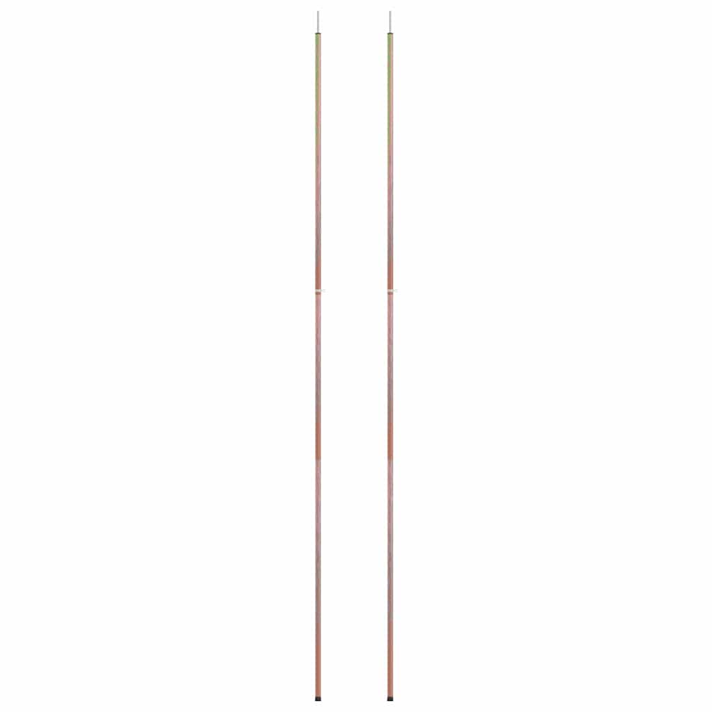 315217 vidaXL Telescopic Tent Poles with Length of 170-255 cm 2 pcs Galvanised Steel