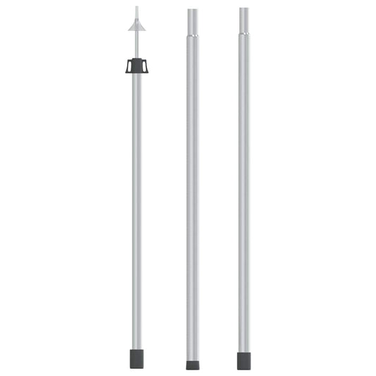 315218 vidaXL Telescopic Tarp Pole with Length of 102-260 cm Aluminum
