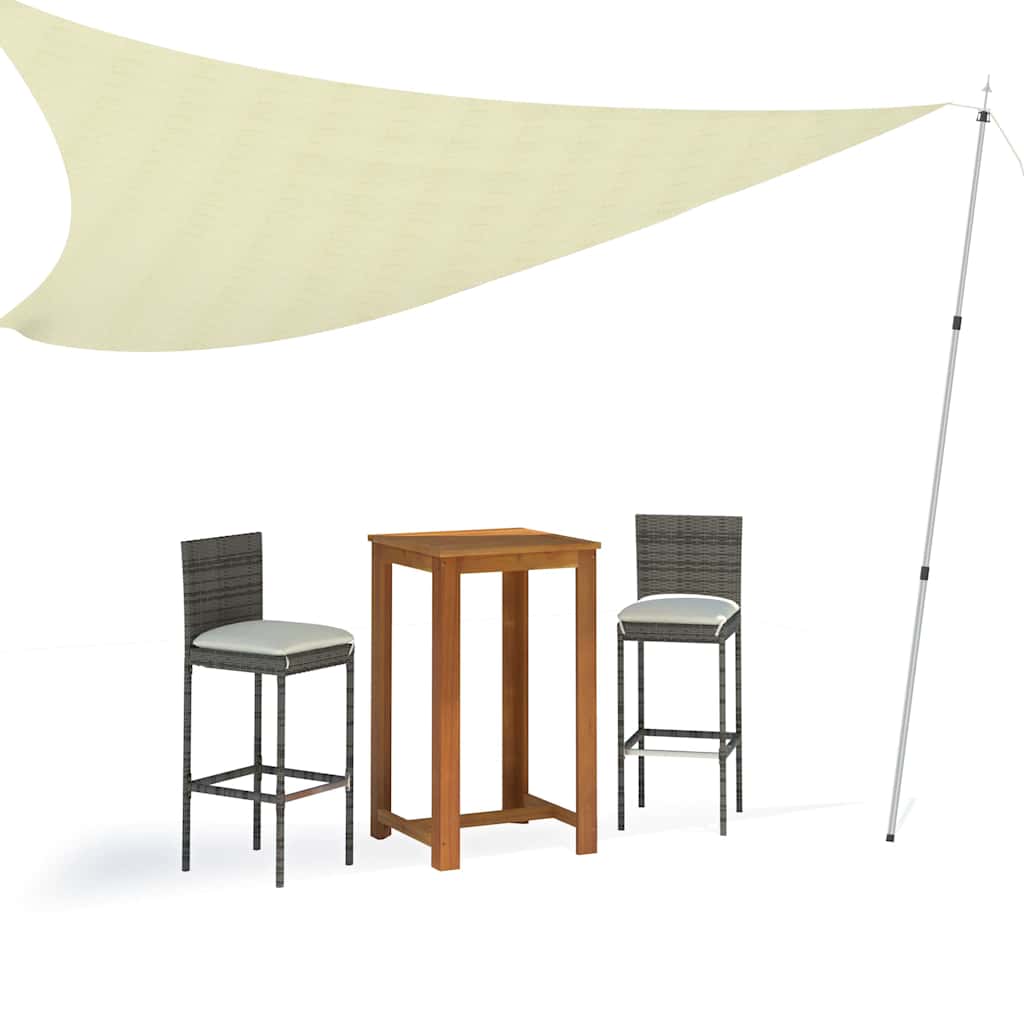 315219 vidaXL Telescopic Tarp Poles with Length of 102-260 cm 2 pcs Aluminum