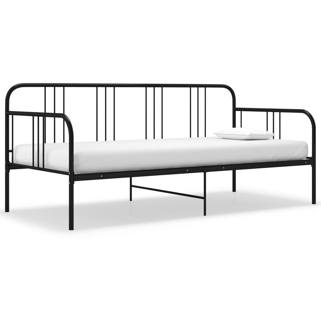 Sofa Bed Frame | Black | Powder-coated metal | Single