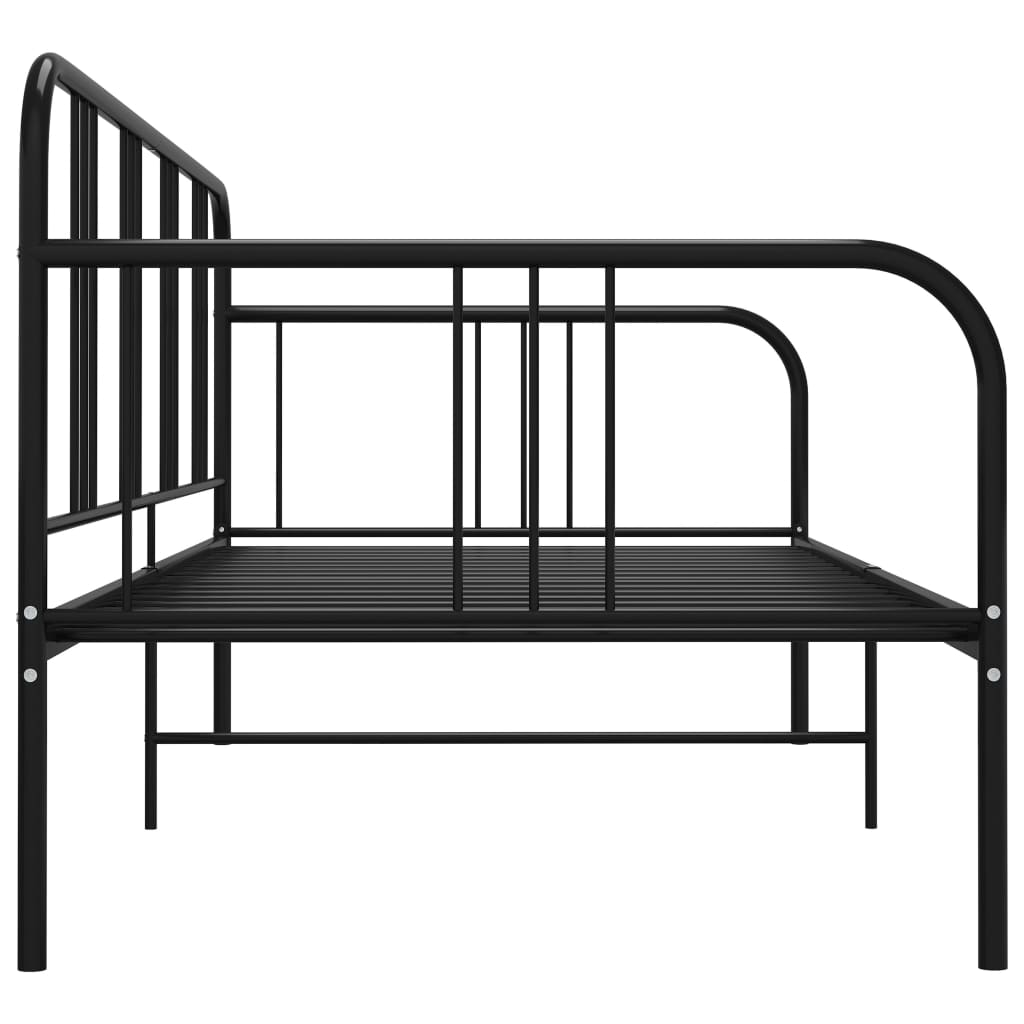 Sofa Bed Frame | Black | Powder-coated metal | Single