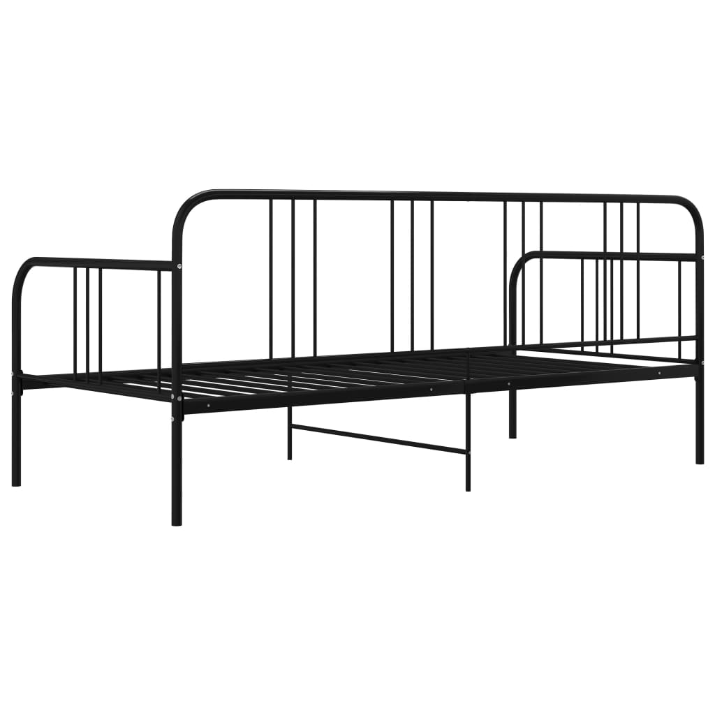 Sofa Bed Frame | Black | Powder-coated metal | Single