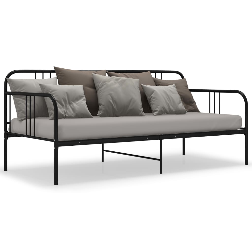 Sofa Bed Frame | Black | Powder-coated metal | Single