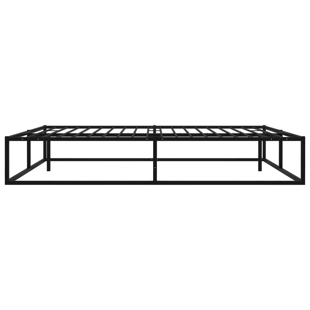 Bed Frame | Black | Powder-coated metal | 160x200 cm | Durable
